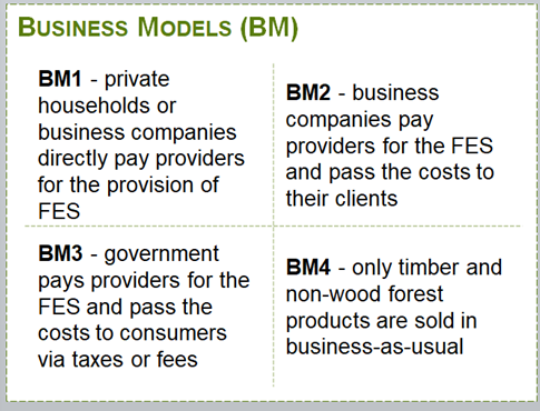 business models in NOBEL including BAU business-as-usual